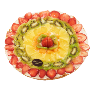 Crostata rotonda di frutta fresca di stagione